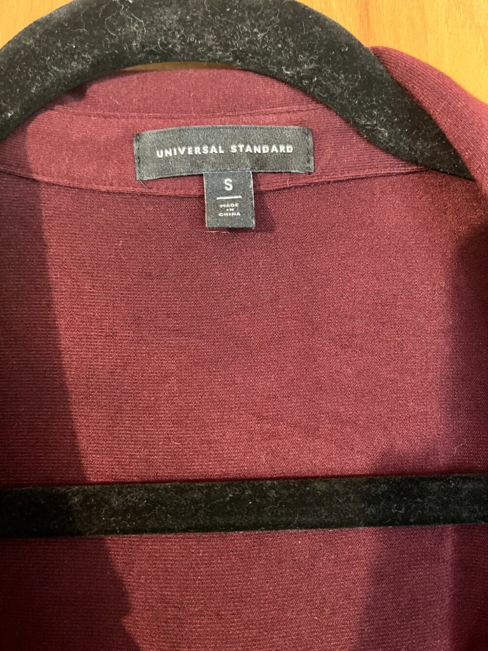 Universal Standard Sally Liquid Jersey Shirt Dress - Size S(14/16) MAROON - Picture 4 of 8
